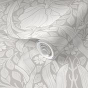 PIMPERNEL IN SOFT WHITE  - WILLIAM MORRIS