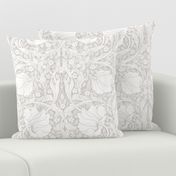 PIMPERNEL IN SOFT WHITE  - WILLIAM MORRIS