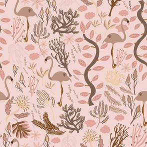 Flamingo fantasy - neutrals