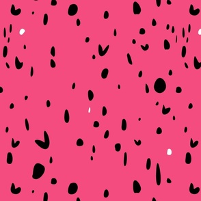 Paint dots pink splash