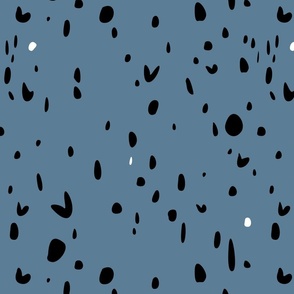 Paint dots blue splash
