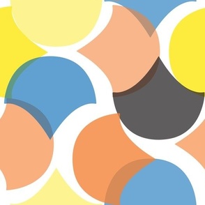 loose abstract tiles_apricot lemon blue overlapping shapes on white