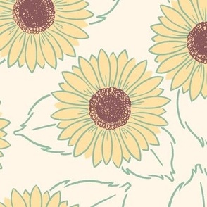 Doodling Sunflowers