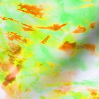 Tie Dye Citrus Lime Orange Splash