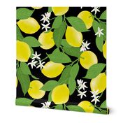 Lovely Lemon Grove, Black by Brittanylane