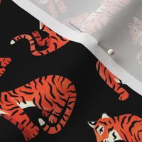 Simple Tiger Illustration - Black - Medium Scale