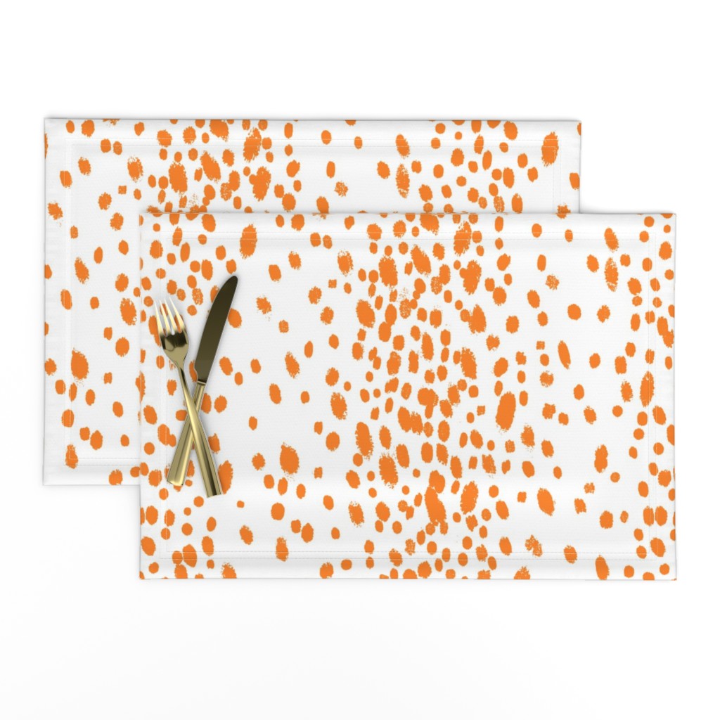Dots in soft orange