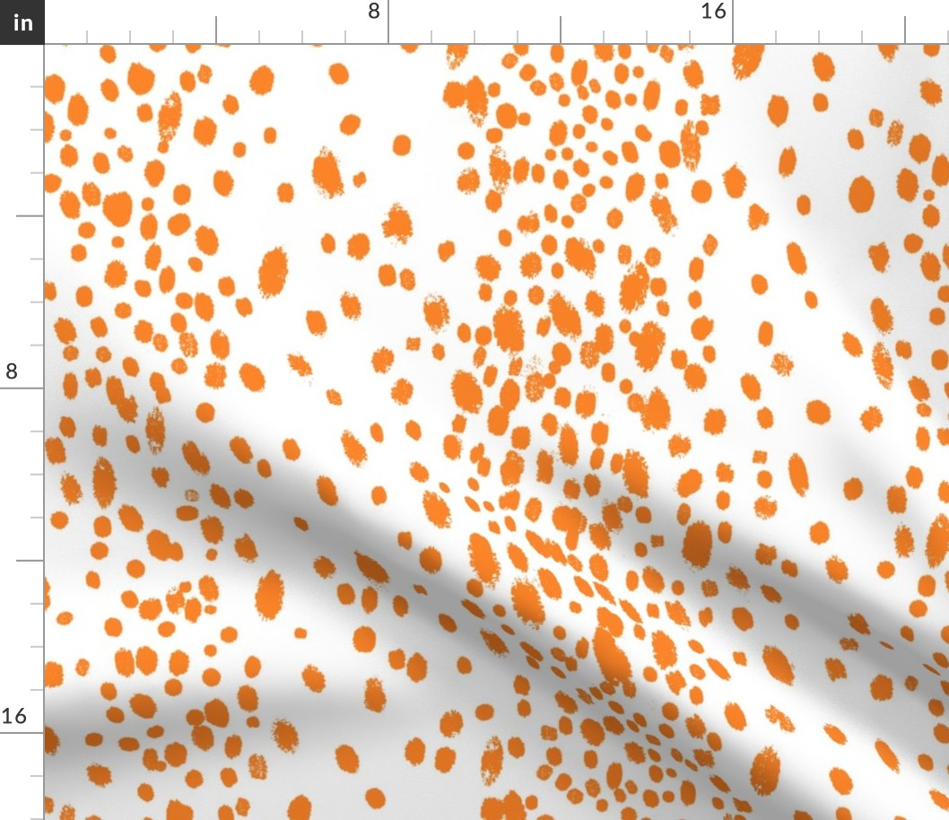 Dots in soft orange