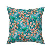 Flamboyant Hummingbird Floral (small)