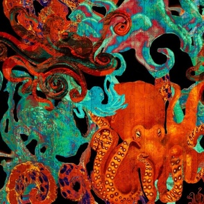 Octocuzzi’s Octopuses Abstract Art - jumbo scale