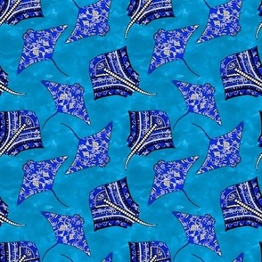 Ocean Blue Tribal Stingrays