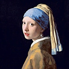 Girl with Pearl Earring by Vermeer, 1665, Fine Art