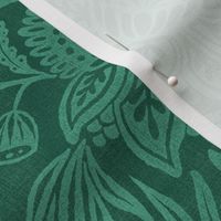 Folk Floral - extra large - emerald 