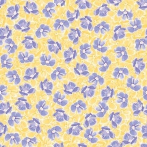 spring floral pattern_02_Yellow and Blue