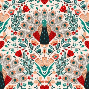 Maximalist Folk Peacock 