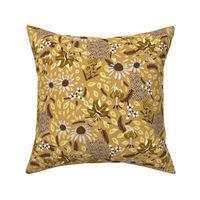 Boho Wilderness- Wildflowers Meadow- Yellow