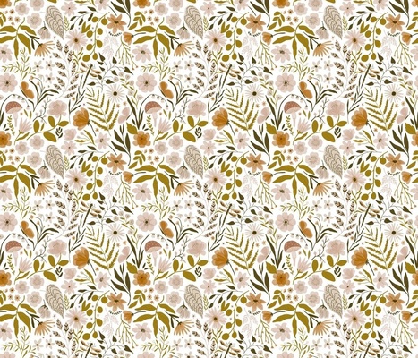 Boho Florals and botanicals - multiple colorways and variations - 370 ...