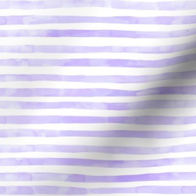 Watercolor Light Purple White Stripe