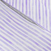 Watercolor Light Purple White Stripe