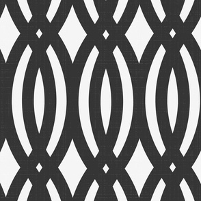 Black and White Neutral Traditional Geometric Vintage Tile Inspired Coordinate