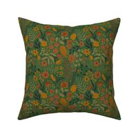 small scale - bella floral - green