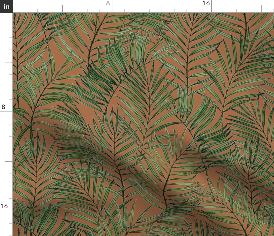 Palm Leaves - Terra Cotta