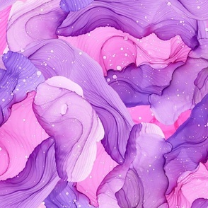 pink purple abstract alcohol ink ripples