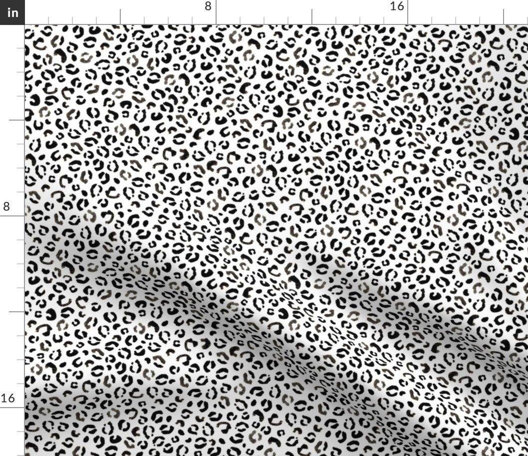Leopard Print - Black and White