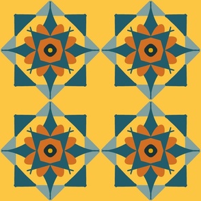 Yellow orange square