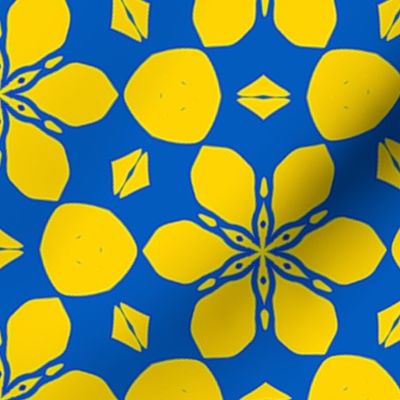  Blue and Yellow For Peace Pattern | Medium Scale