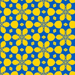  Blue and Yellow For Peace Pattern | Medium Scale