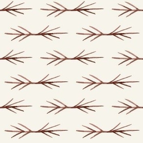 RUST TWIG SPIKES ON CORAL stripe copy