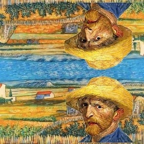 Van Gogh Landscape Pillow