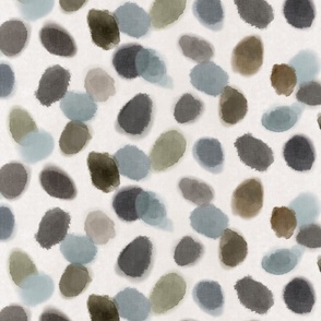 Almost Terrazzo -on cream (large scale)