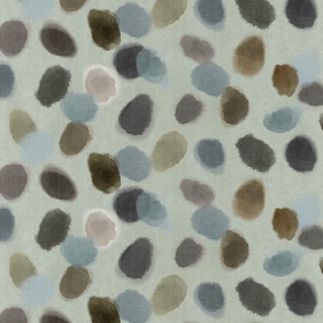 Almost Terrazzo- on olive  (large scale)
