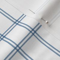 Watercolor double plaid blue on white copy