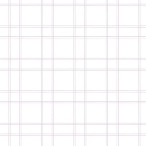 Watercolor double plaid lilac on white copy