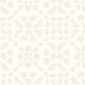 Distressed Floral Neutral Dynamic Ivory White Beige Gray F0E9DD and Natural White FEFDF4 Subtle Modern Abstract Geometric