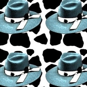cow print hat pattern