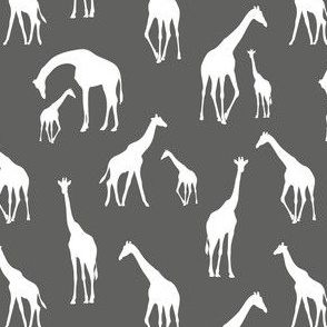 small scale giraffe dark grey