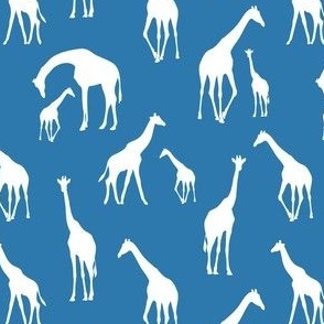 small scale giraffe blue