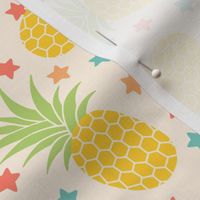 Pineapples & Stars on Cream