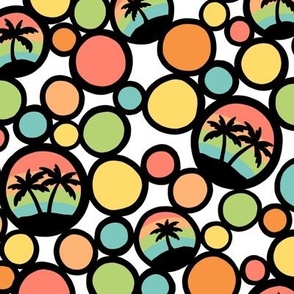 Bright Palm Circles (Large Scale)