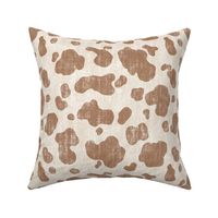 Distressed Cow Print in Browns (Large Scale)