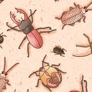 Beetles on Peach (Large Scale)