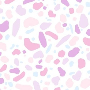 Colorful Terrazzo in Pale Pastels (Large Scale)