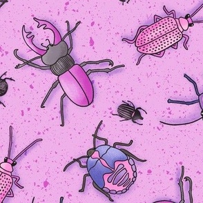 Beetles on Purple (Large Scale)