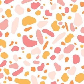 Summer Terrazzo in Pink & Orange (Large Scale)