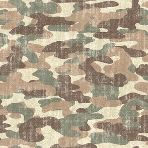 Distressed Camo in Brown & Green (Large Scale)