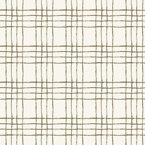 Twine plaid creme